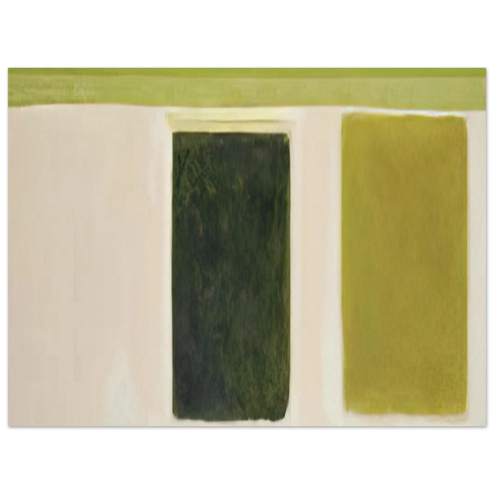 Theodoros Stamos - Double Green Sun-Box - 1967  75x100 cm / 30x40inches Fine Art Poster