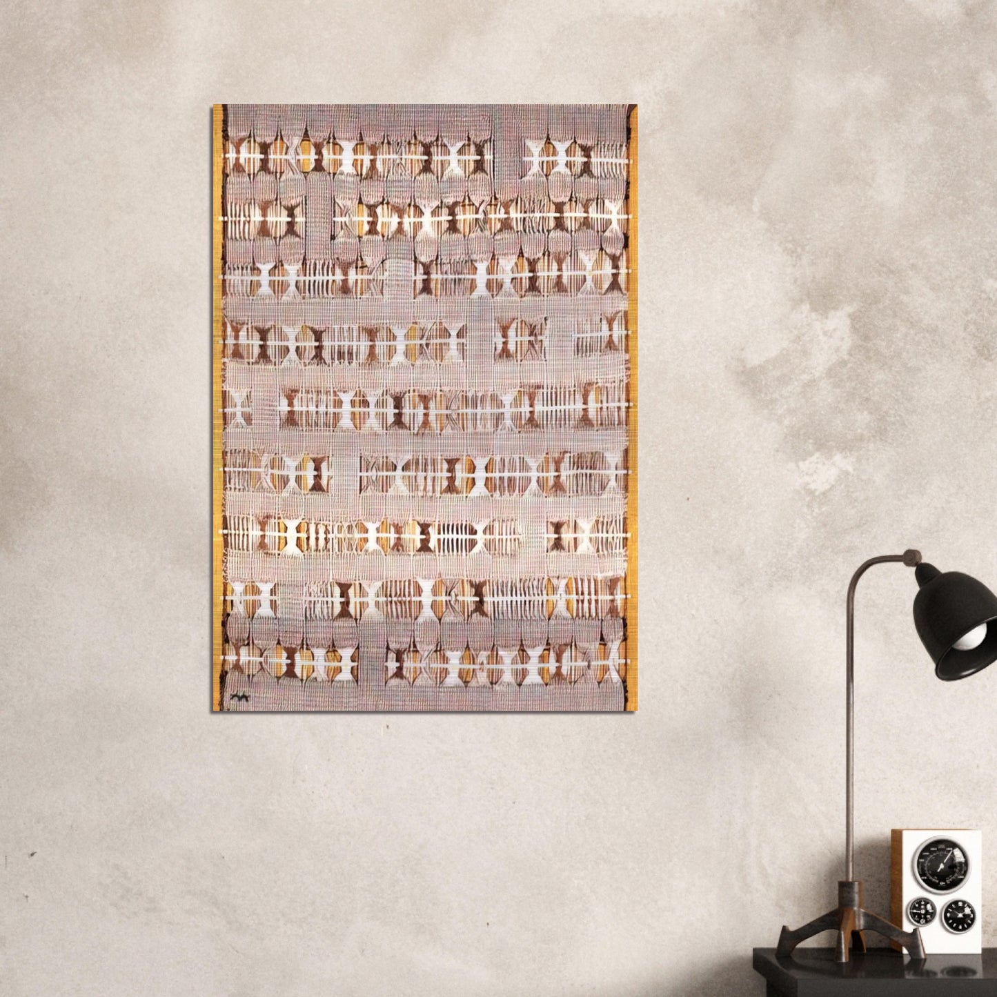 VARIATION ON A THEME 1958 - Anni Albers Brushed Aluminum Print - 70x100 cm / 28x40 inches | Anni Albers Aluminum Print | Anni Albers Prints