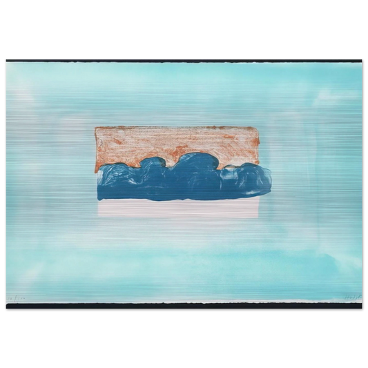 Untitled - 1976 - Howard Hodgkin Brushed Aluminum Print - 70x100 cm / 28x40 inches | Howard Hodgkin Aluminum Print | Howard Hodgkin Prints