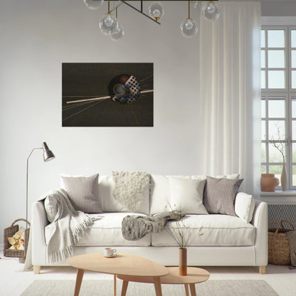 Emery Paper collage - Laszlo Moholy-Nagy Brushed Aluminum Print - 70x100 cm / 28x40 inches | Laszlo Moholy-Nagy Aluminum Print | Laszlo Moholy-Nagy Prints