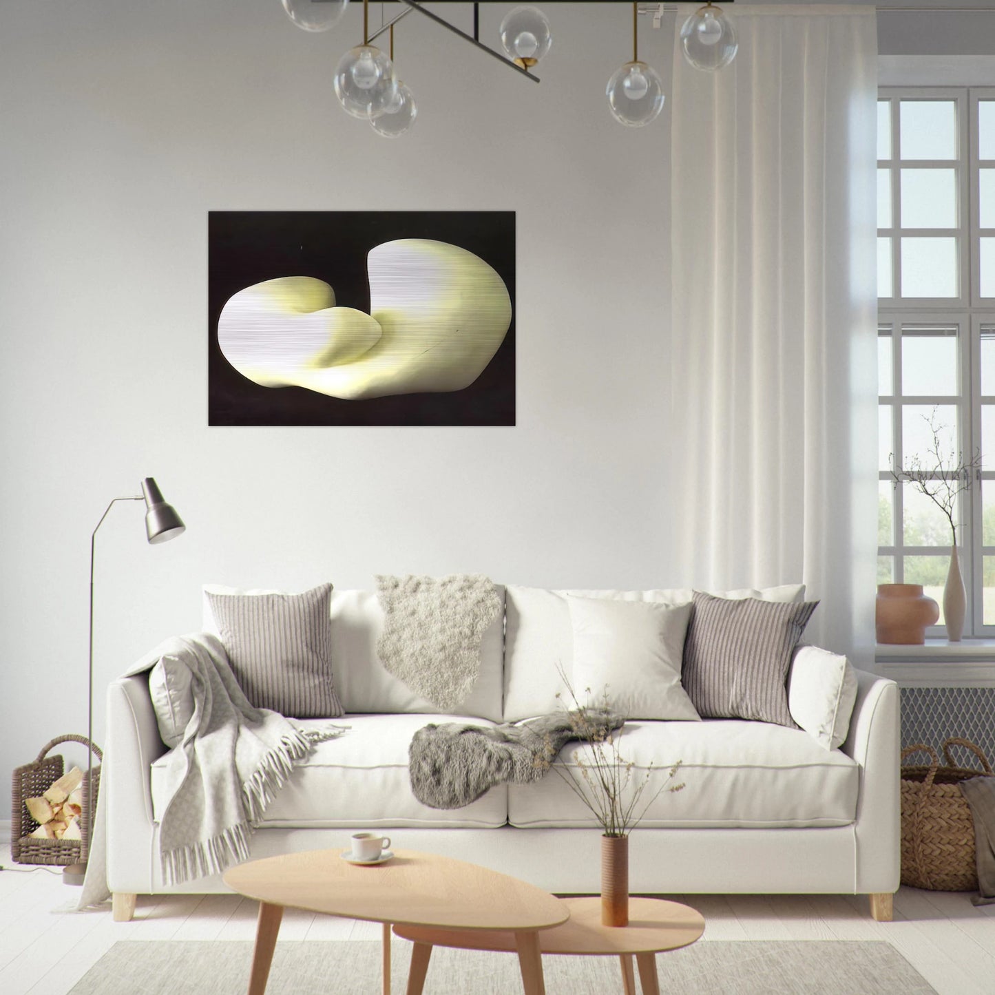 Human Concretion - Jean Arp Brushed Aluminum Print - 70x100 cm / 28x40 inches | Jean Arp Aluminum Print | Jean Arp Prints