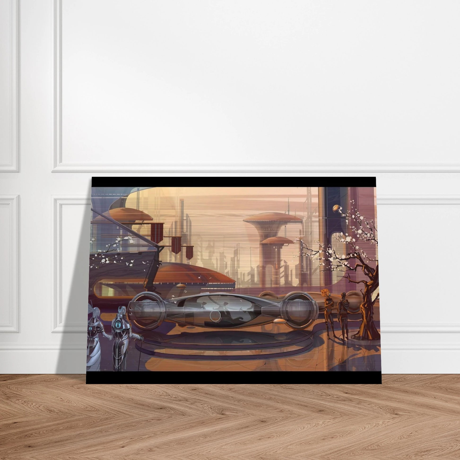Syd Mead - Syd Mead Brushed Aluminum Print - 70x100 cm / 28x40 inches | Syd Mead Aluminum Print | Syd Mead Prints