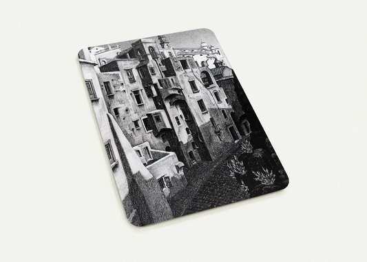 DILAPIDATED HOUSES IN ATRANI 1931 By MC Escher Pack of 10 Post Cards | MC Escher Post Cards | A6 (10.5 x 14.8 cm) - 4.1 x 5.8 inches