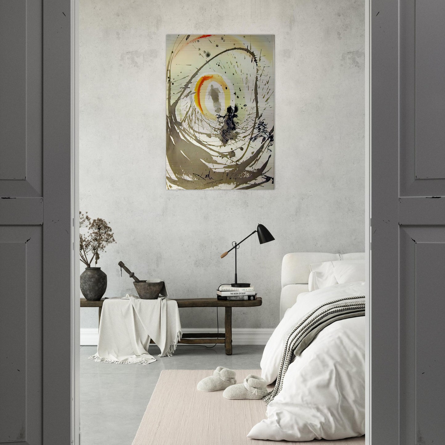 MULIER AMICTA SOLE 1967 - Salvador Dali Brushed Aluminum Print - 70x100 cm / 28x40 inches | Salvador Dali Aluminum Print | Salvador Dali Prints