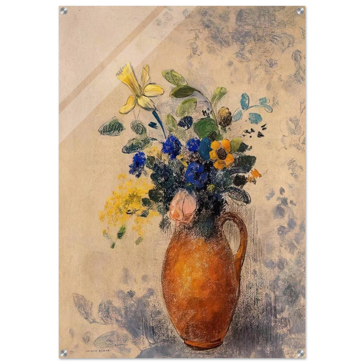 VASE OF FLOWERS 1908 - Odilon Redon Acrylic Print - 70x100 cm / 28x40″ inches