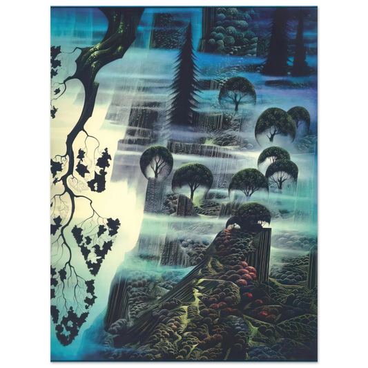 Eyvind Earle - Surf Wind and Fog  75x100 cm / 30x40inches Fine Art Poster