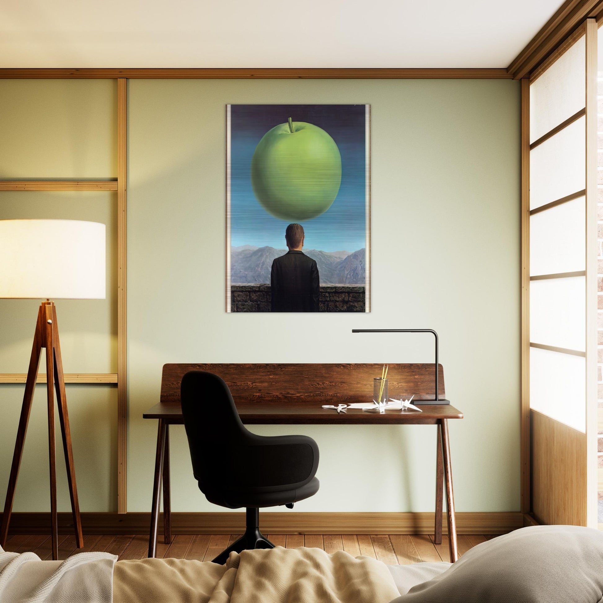 THE POSTCARD 1960 - Rene Magritte Brushed Aluminum Print - 70x100 cm / 28x40 inches | Rene Magritte Aluminum Print | Rene Magritte Prints