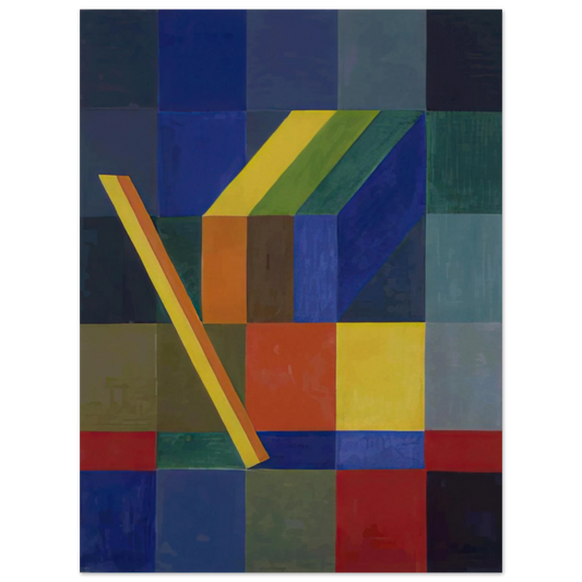 Johannes Itten - Space Composition I - 1944  75x100 cm / 30x40inches Fine Art Poster