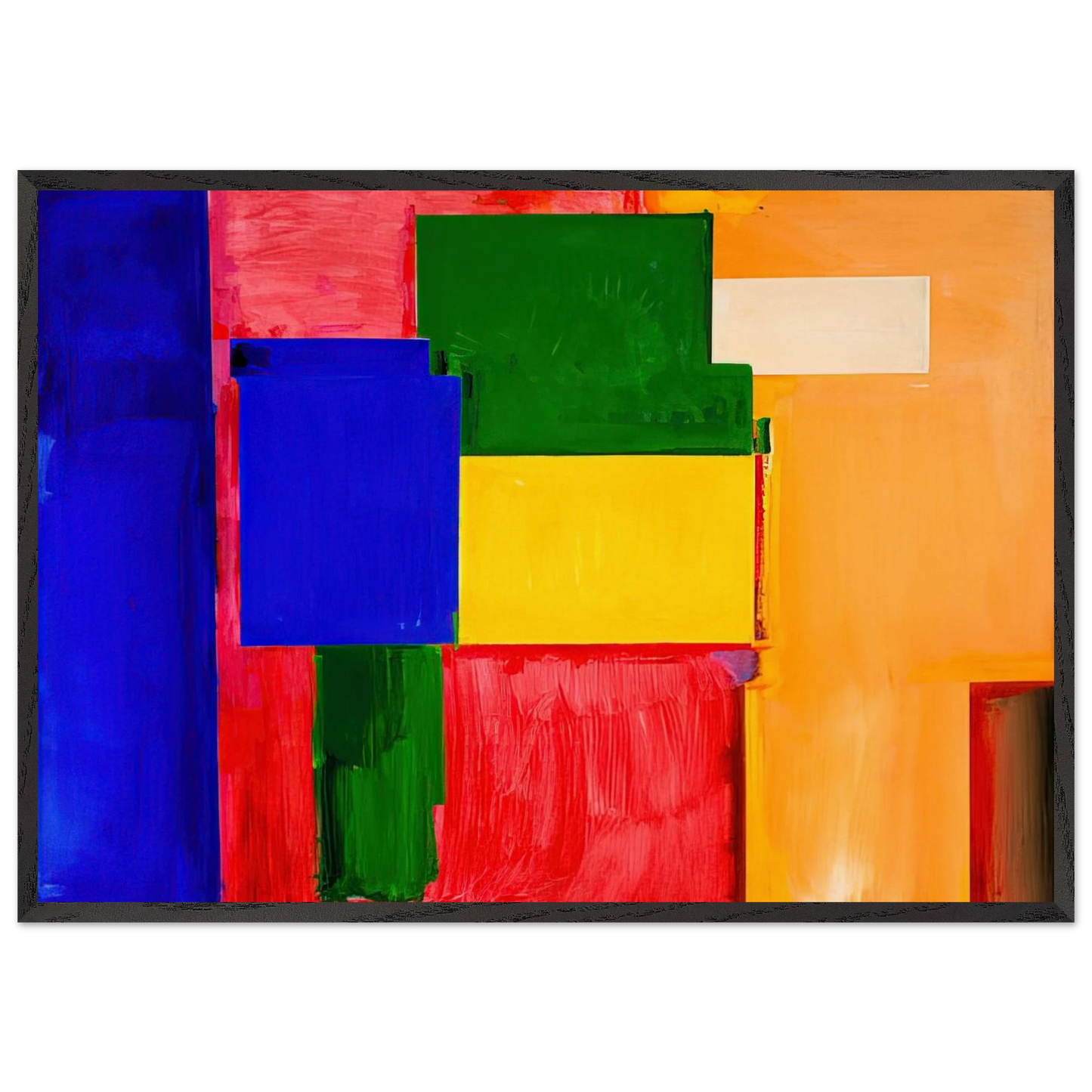 To Miz - Pax Vobiscum - Hans Hofmann 70x100 cm / 28x40 inches Framed Art Print – Black Wooden Frame