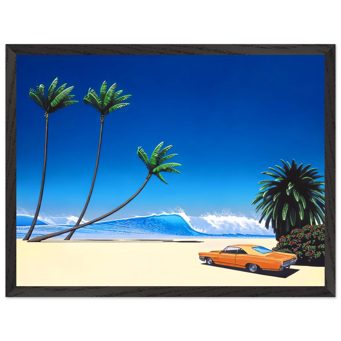 Hiroshi Nagai - Impender Beach Wall Art - 30x40 cm / 12x16 inches - Fine Art Poster - -