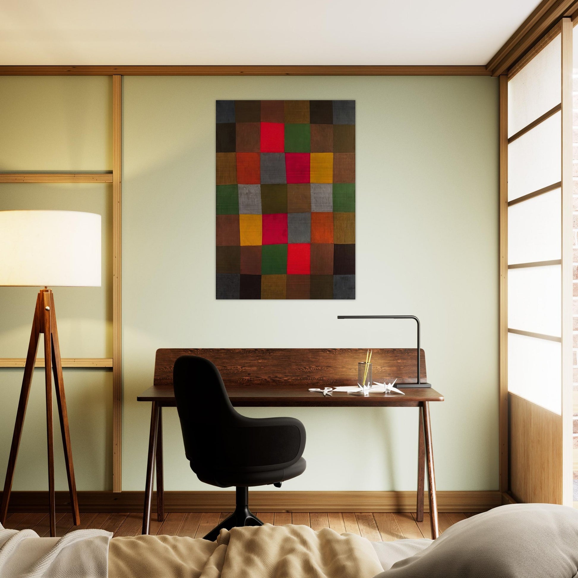 NEW HARMONY 1936 - Paul Klee Brushed Aluminum Print - 70x100 cm / 28x40 inches | Paul Klee Aluminum Print | Paul Klee Prints