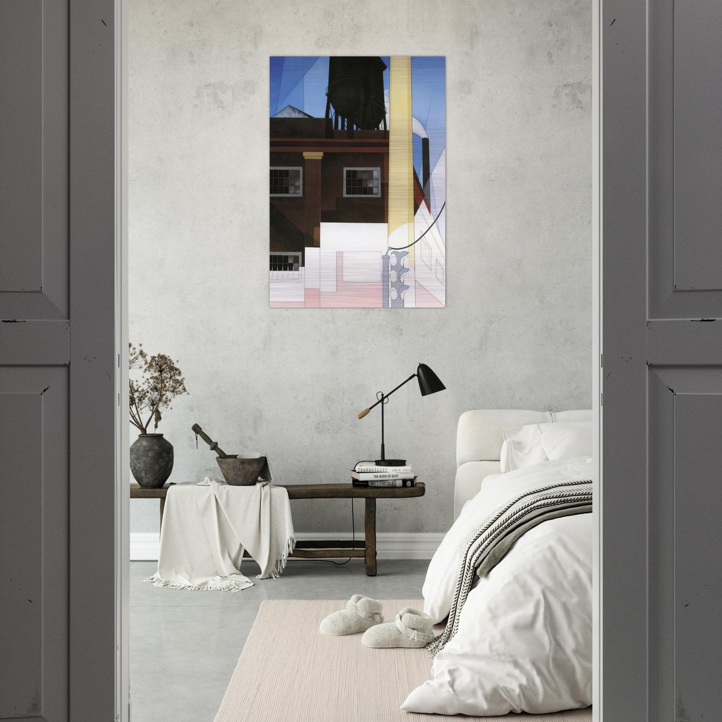And the Home of the Brave - 1931 - Charles Demuth Brushed Aluminum Print - 70x100 cm / 28x40 inches | Charles Demuth Aluminum Print | Charles Demuth Prints
