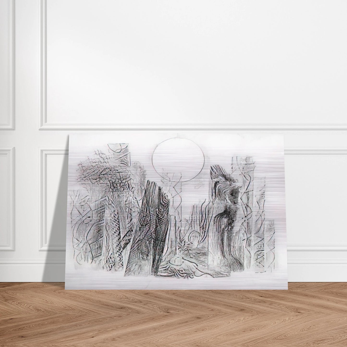 Petrified Forest - Max Ernst Brushed Aluminum Print - 70x100 cm / 28x40 inches | Max Ernst Aluminum Print | Max Ernst Prints