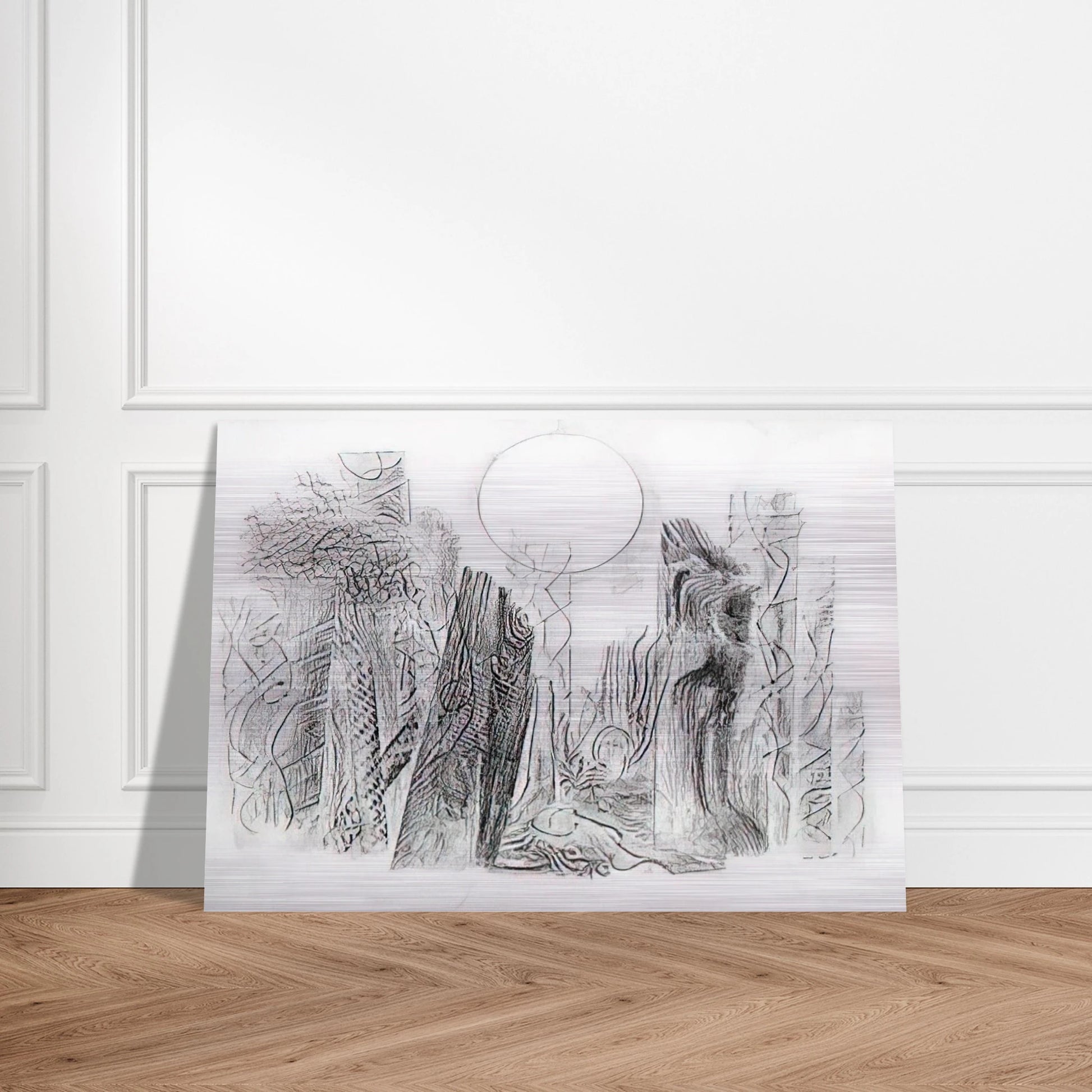 Petrified Forest - Max Ernst Brushed Aluminum Print - 70x100 cm / 28x40 inches | Max Ernst Aluminum Print | Max Ernst Prints