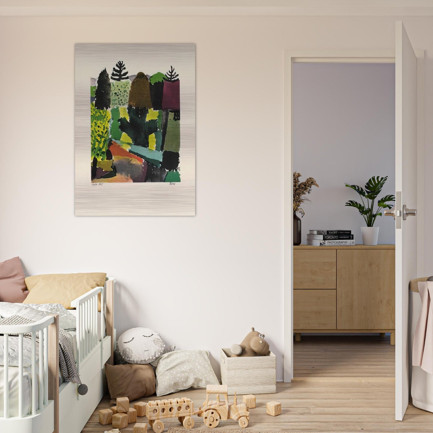 PARK 1920 - Paul Klee Brushed Aluminum Print - 70x100 cm / 28x40 inches | Paul Klee Aluminum Print | Paul Klee Prints