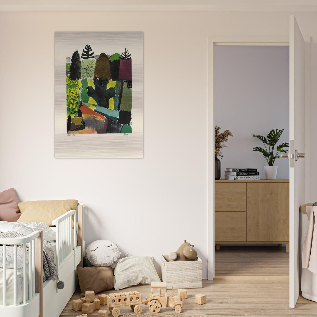 PARK 1920 - Paul Klee Brushed Aluminum Print - 70x100 cm / 28x40 inches | Paul Klee Aluminum Print | Paul Klee Prints