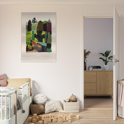PARK 1920 - Paul Klee Brushed Aluminum Print - 70x100 cm / 28x40 inches | Paul Klee Aluminum Print | Paul Klee Prints