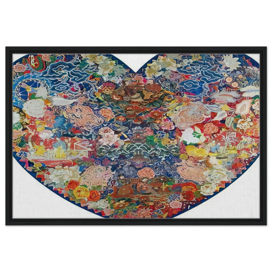 Pagoda - 1982 - Miriam Schapiro Framed Canvas Print