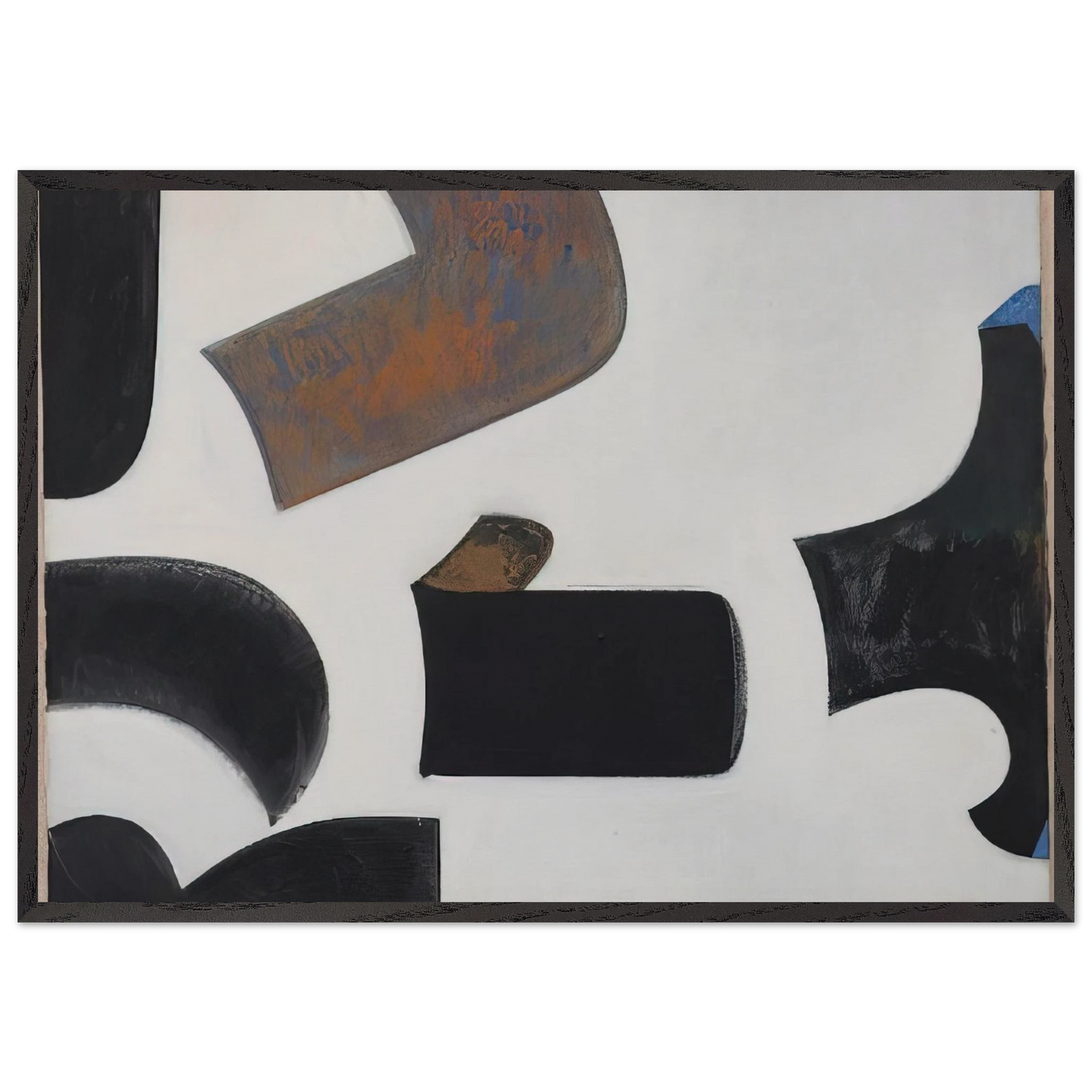 Untitled - 1958 N3 - Donald Judd 70x100 cm / 28x40 inches Framed Art Print – Black Wooden Frame