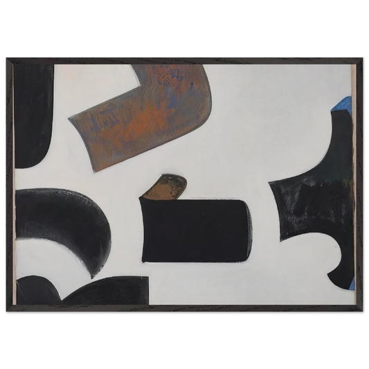 Untitled - 1958 N3 - Donald Judd 70x100 cm / 28x40 inches Framed Art Print – Black Wooden Frame