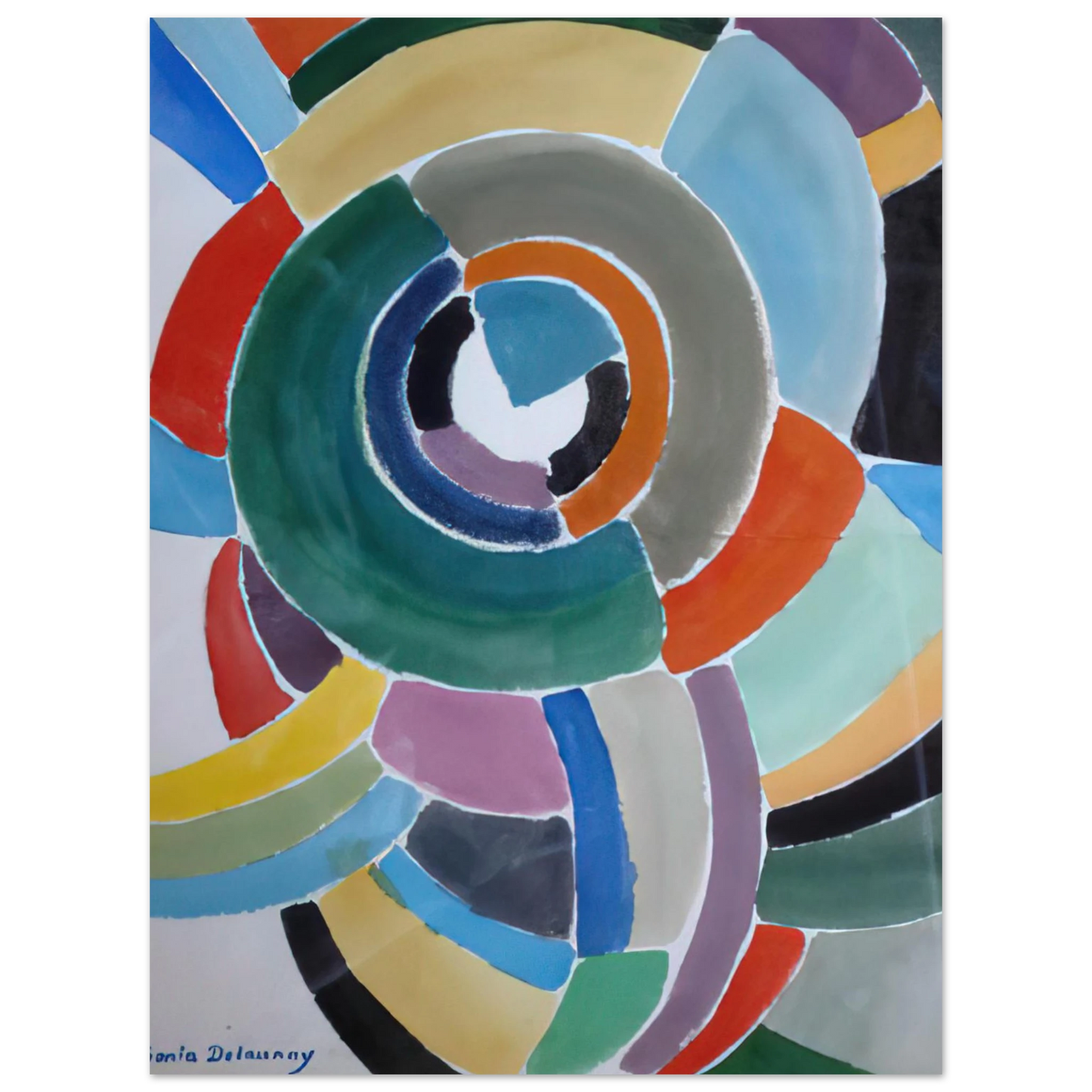 Sonia Delaunay - ORFIZME  75x100 cm / 30x40inches Fine Art Poster