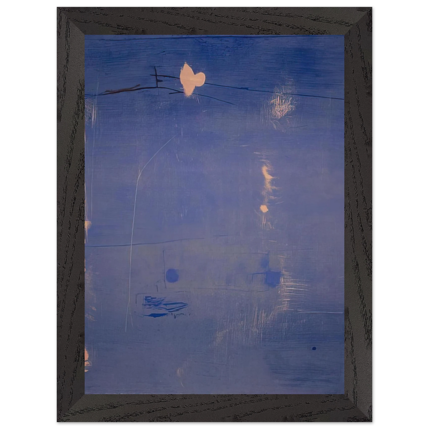Helen Frankenthaler - Cameo - 1980 Wall art - 50x70 cm / 20x28 inches - Premium Wooden Framed Poster With Fine Art Paper-canvas - White frame