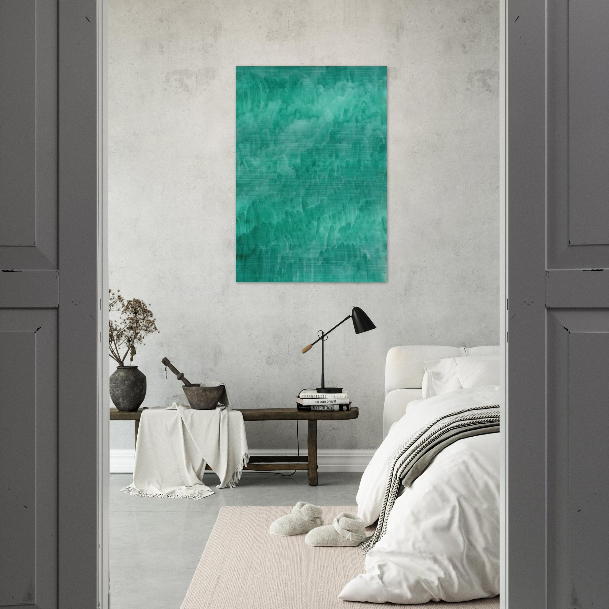 Viridian - Marcia Hafif Brushed Aluminum Print - 70x100 cm / 28x40 inches | Marcia Hafif Aluminum Print | Marcia Hafif Prints