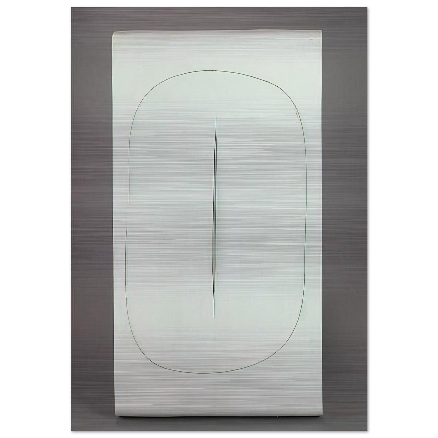 Concept Spatiale - 1968 - Lucio Fontana Brushed Aluminum Print - 70x100 cm / 28x40 inches | Lucio Fontana Aluminum Print | Lucio Fontana Prints