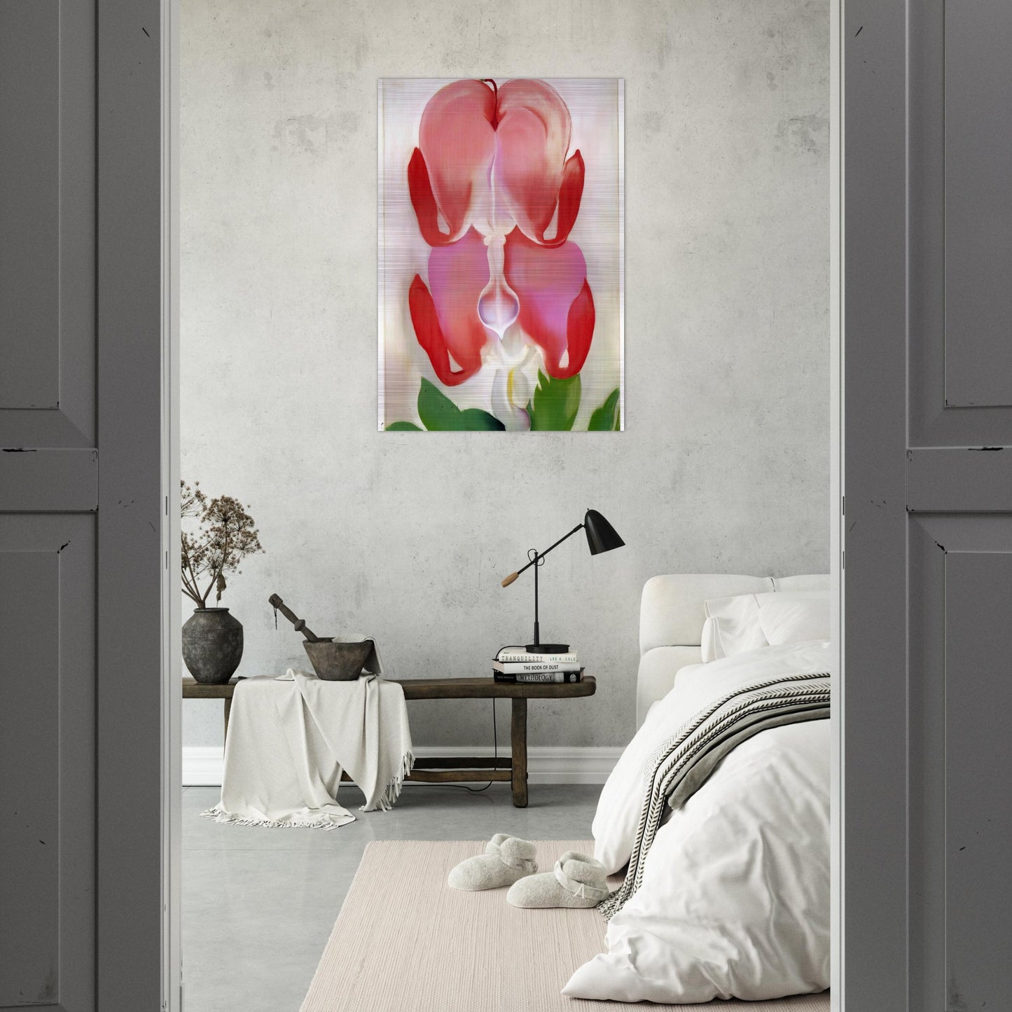 Bleeding Heart - Georgia O'Keeffe Brushed Aluminum Print - 70x100 cm / 28x40 inches | Georgia O'Keeffe Aluminum Print | Georgia O'Keeffe Prints