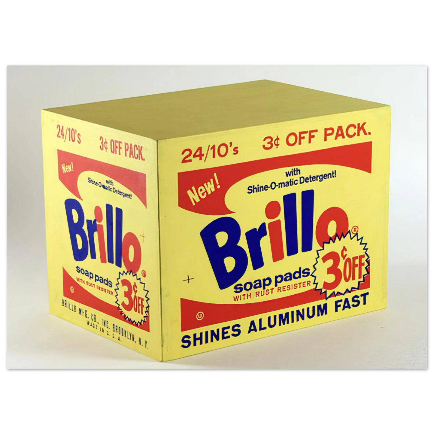 Andy Warhol - Brillo Box  3c Off  Fine Art Poster