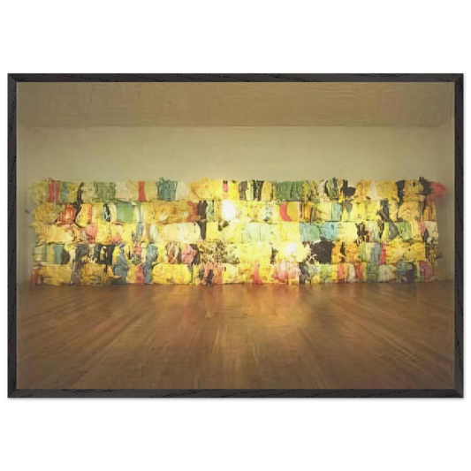 Cortina de Espuma - 2001 - Joao Vieira 70x100 cm / 28x40 inches Framed Art Print – Black Wooden Frame