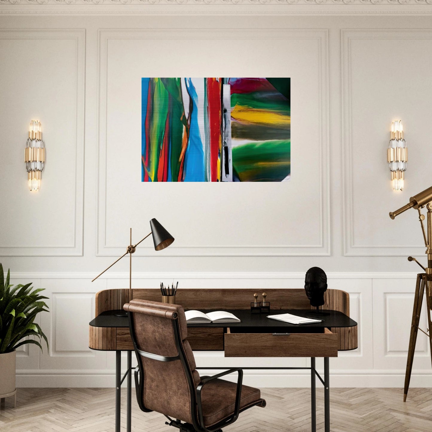 Phenomena Astral Tundra - Paul Jenkins Brushed Aluminum Print - 70x100 cm / 28x40 inches | Paul Jenkins Aluminum Print | Paul Jenkins Prints