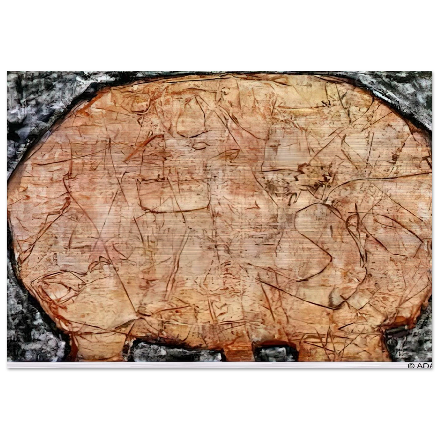 TABLE CORAIL - Jean Dubuffet Brushed Aluminum Print - 70x100 cm / 28x40 inches | Jean Dubuffet Aluminum Print | Jean Dubuffet Prints