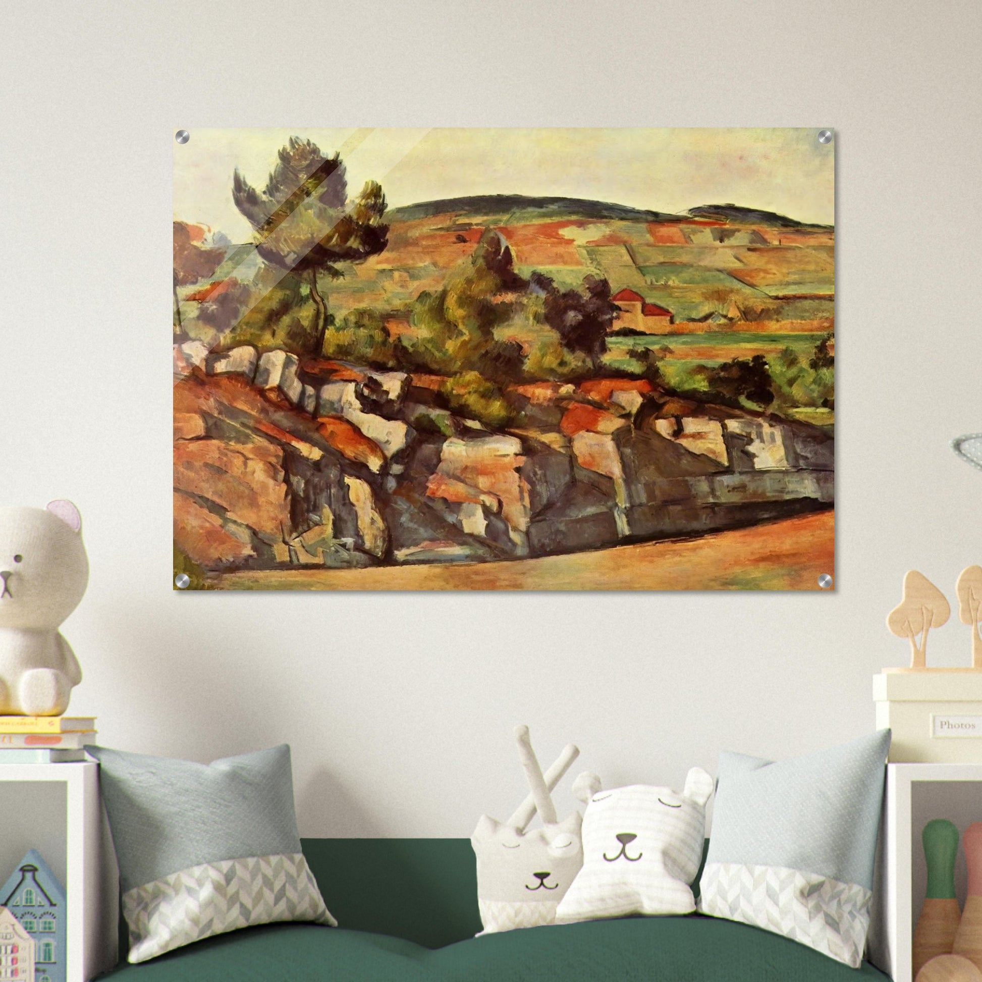 Mountains in Provence - Paul Cézanne Acrylic Print - 70x100 cm / 28x40″ inches