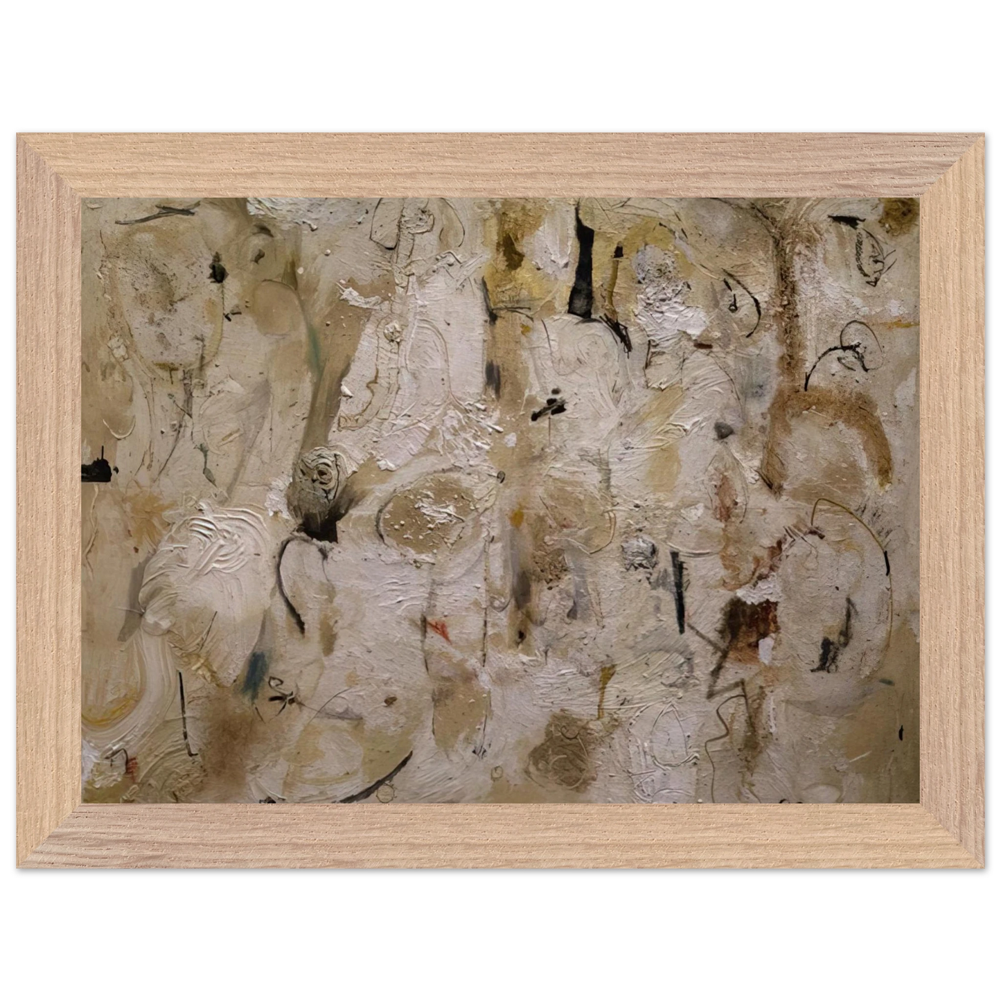 Helen Frankenthaler - Painted on 21st Street - 1951 Wall art - A3 (29.7 x 42  cm) - Premium Wooden Framed Poster With Fine Art Paper-canvas - White frame