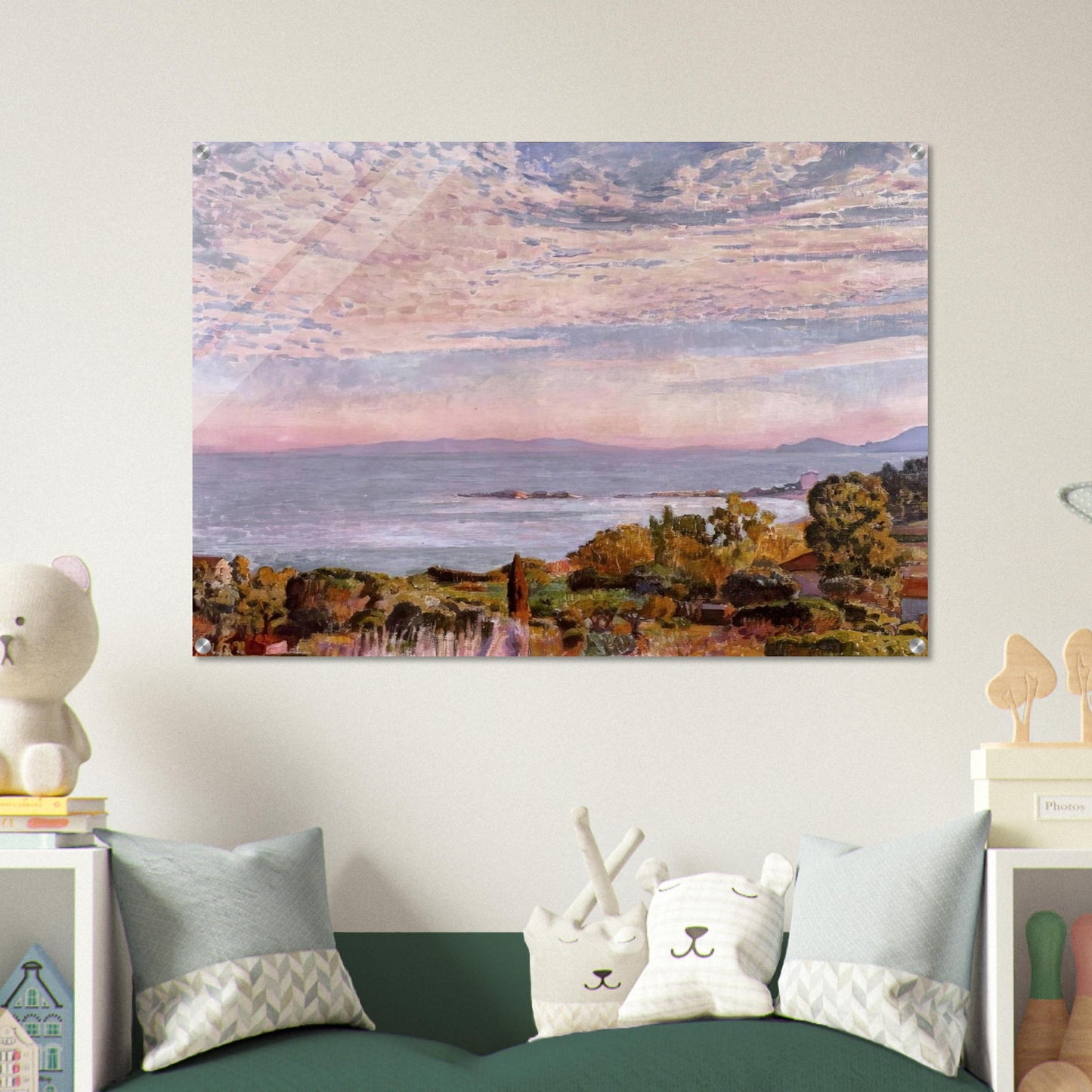THE BAY OF ST CLAIR 1923 - Theo van Rysselberghe Acrylic Print - 70x100 cm / 28x40″ inches