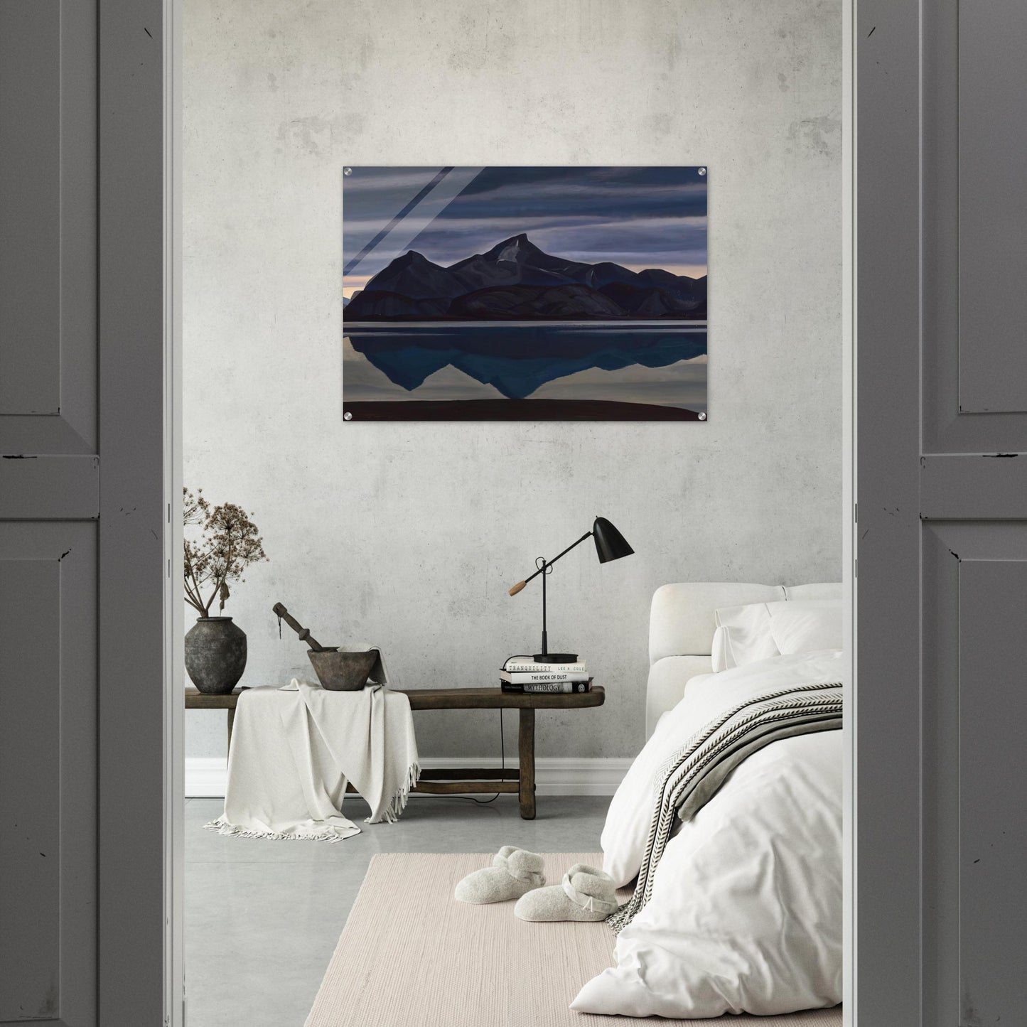 Mirrored Mountain, South Greenland - Rockwell Kent Acrylic Print - 70x100 cm / 28x40″ inches | Rockwell Kent Wall Art | Rockwell Kent Prints