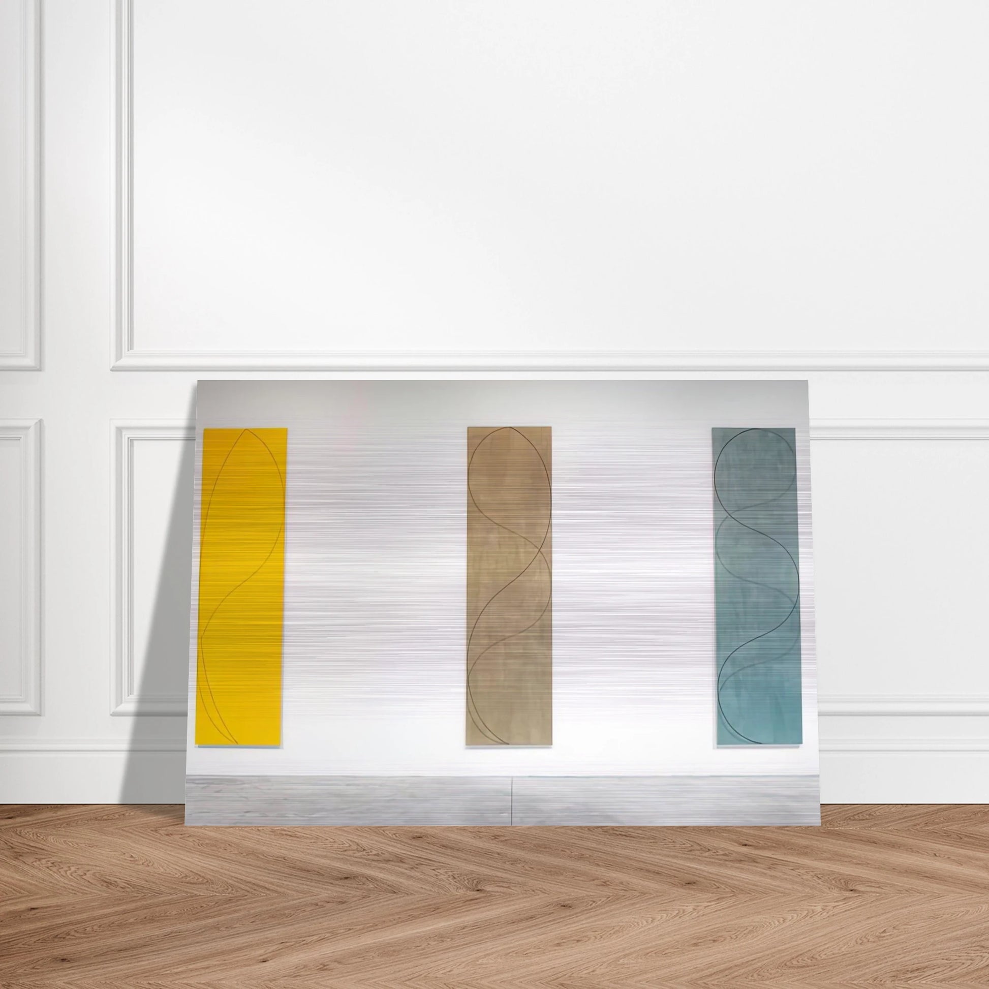 COLUMN PAINTINGS 2004 - Robert Mangold Brushed Aluminum Print - 70x100 cm / 28x40 inches | Robert Mangold Aluminum Print | Robert Mangold Prints
