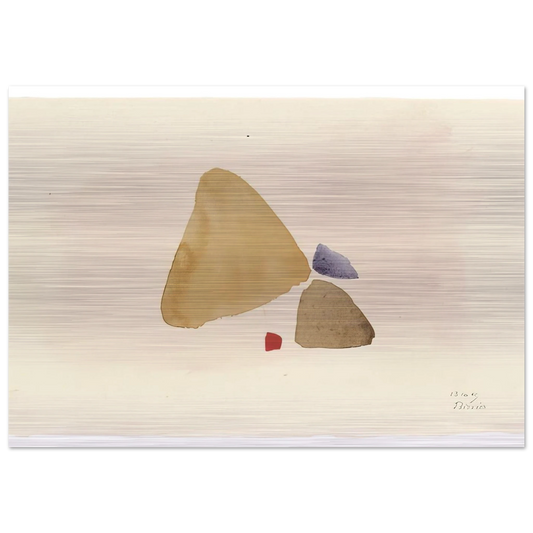 23.10.49 - 1949 - Julius Bissier Brushed Aluminum Print - 70x100 cm / 28x40 inches | Julius Bissier Aluminum Print | Julius Bissier Prints