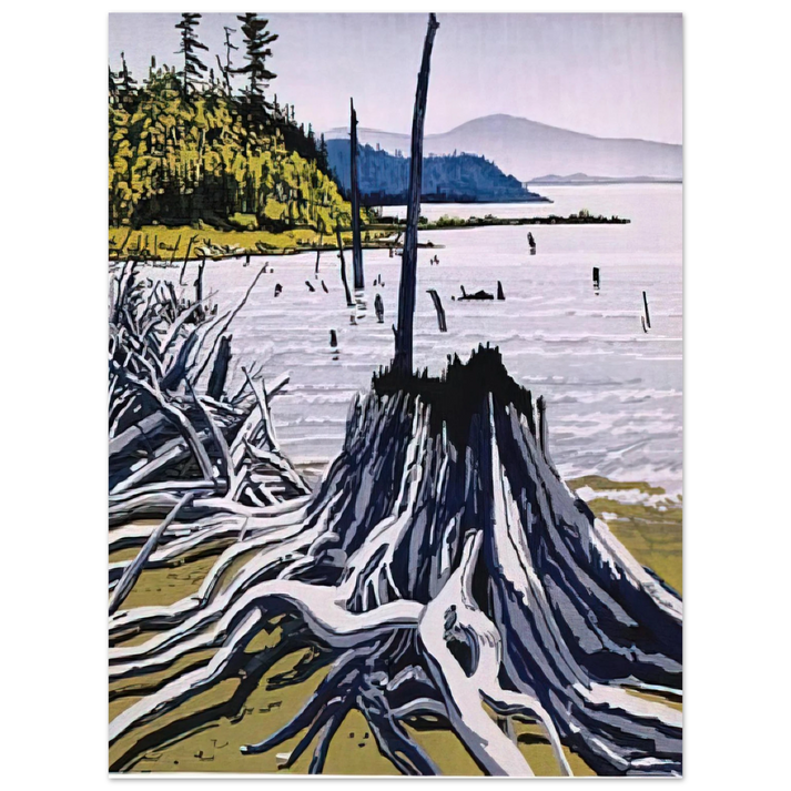Neil Welliver - Flotsam-Allagash - 1995  75x100 cm / 30x40inches Fine Art Poster