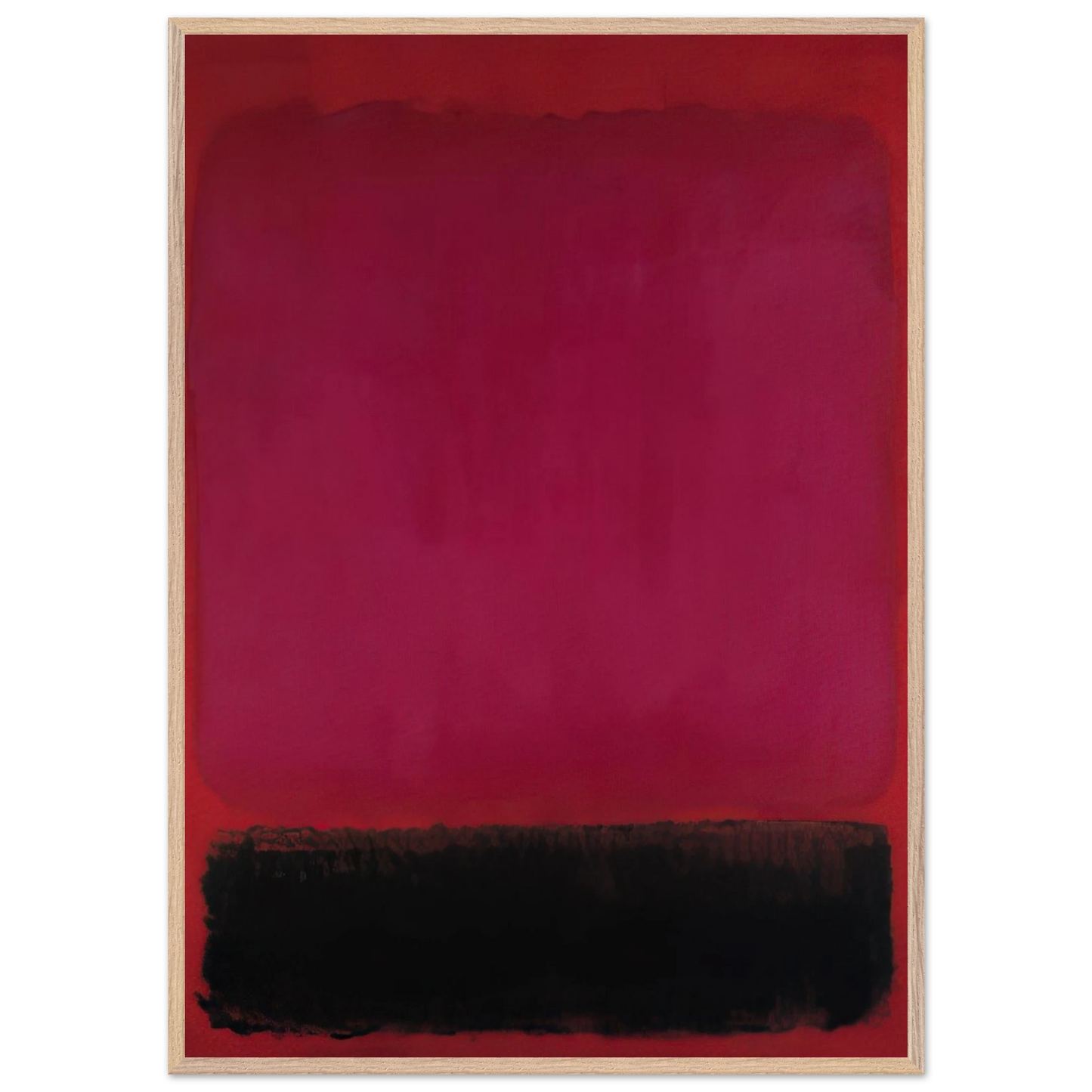 Helen Frankenthaler - Untitled - 1967 Wall art - 60x80 cm / 24x32 inches - Premium Wooden Framed Poster With Fine Art Paper-canvas - Wood frame