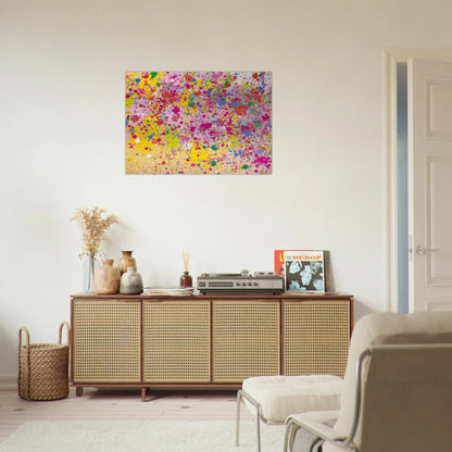 Sweet Milky Way - 1969 - Walasse Ting Brushed Aluminum Print - 70x100 cm / 28x40 inches | Walasse Ting Aluminum Print | Walasse Ting Prints