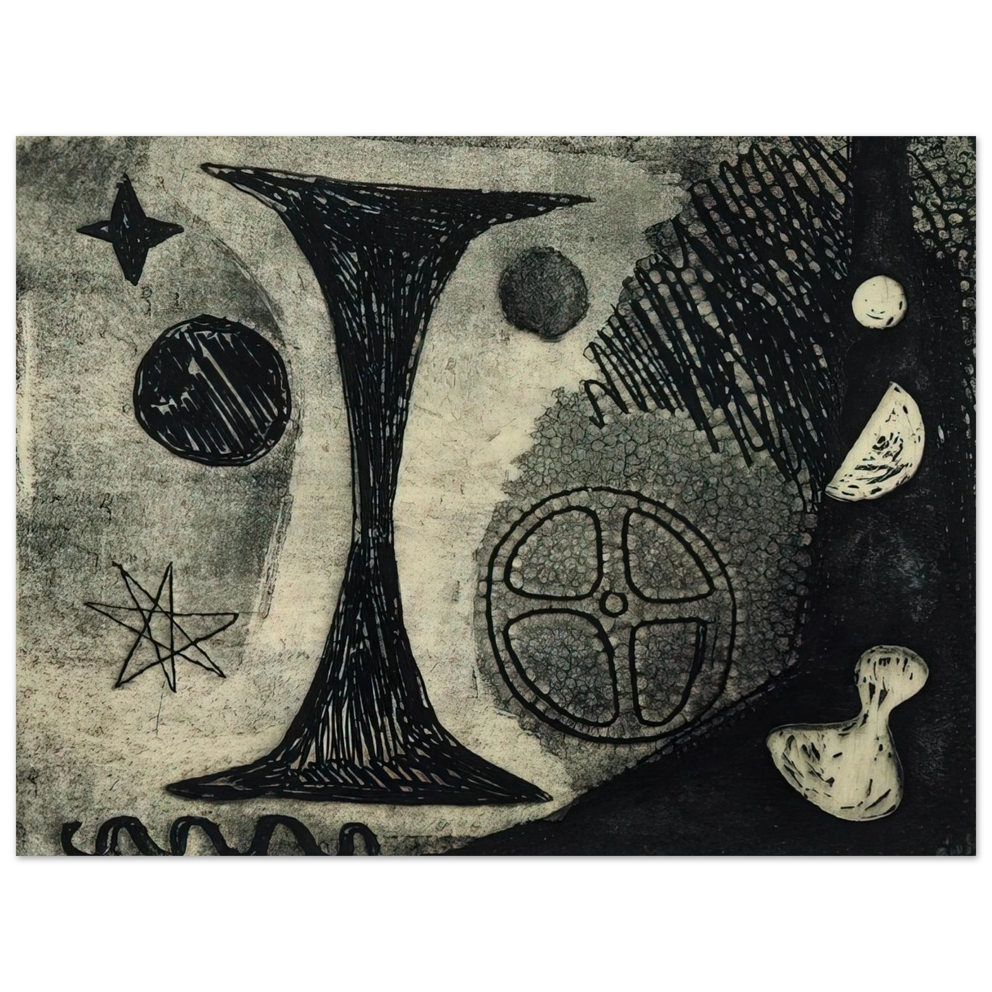 Alexander Calder - THE BIG I 1944 Fine Art Poster