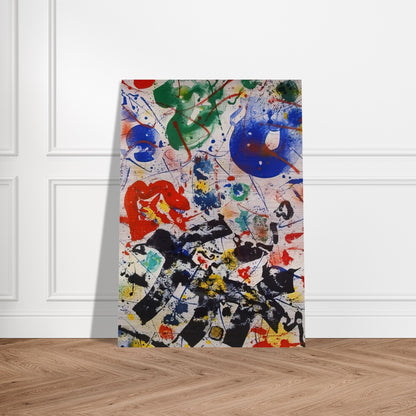 Untitled  SF 357  - Sam Francis Brushed Aluminum Print - 70x100 cm / 28x40 inches | Sam Francis Aluminum Print | Sam Francis Prints