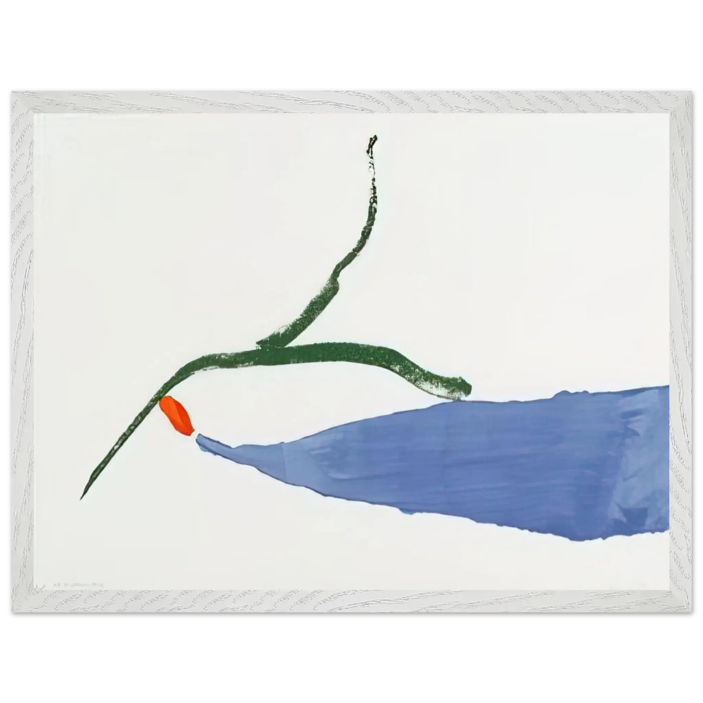 Helen Frankenthaler - A Little Zen - 1970 Wall art - 15x20 cm / 6x8 Inches - Premium Wooden Framed Poster With Fine Art Paper - Black frame