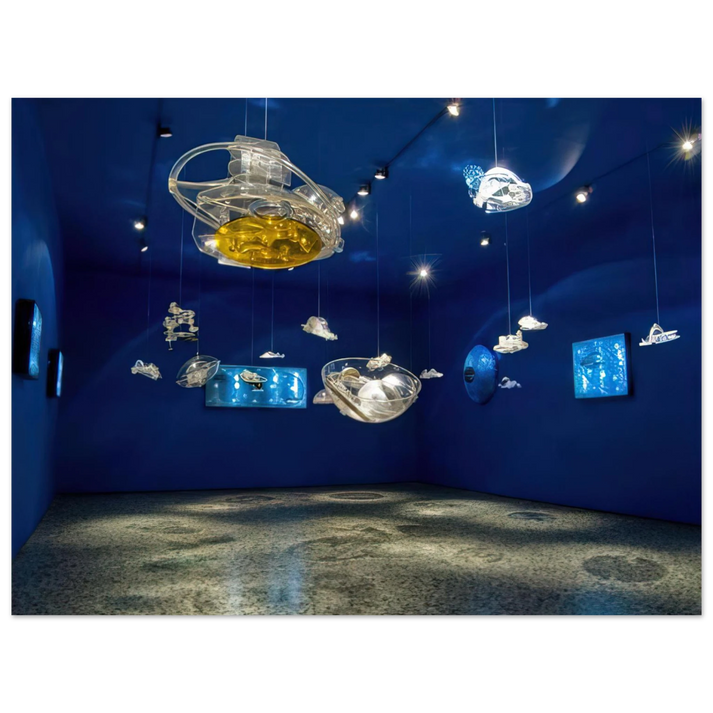 Gyula Kosice - Hydrospatial Cities - 2009  75x100 cm / 30x40inches Fine Art Poster