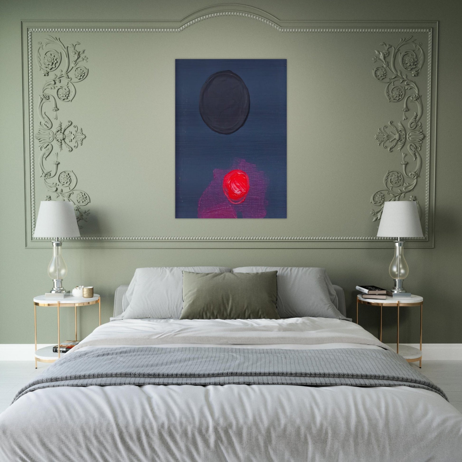 BAS 1974 - Luis Feito Brushed Aluminum Print - 70x100 cm / 28x40 inches | Luis Feito Aluminum Print | Luis Feito Prints