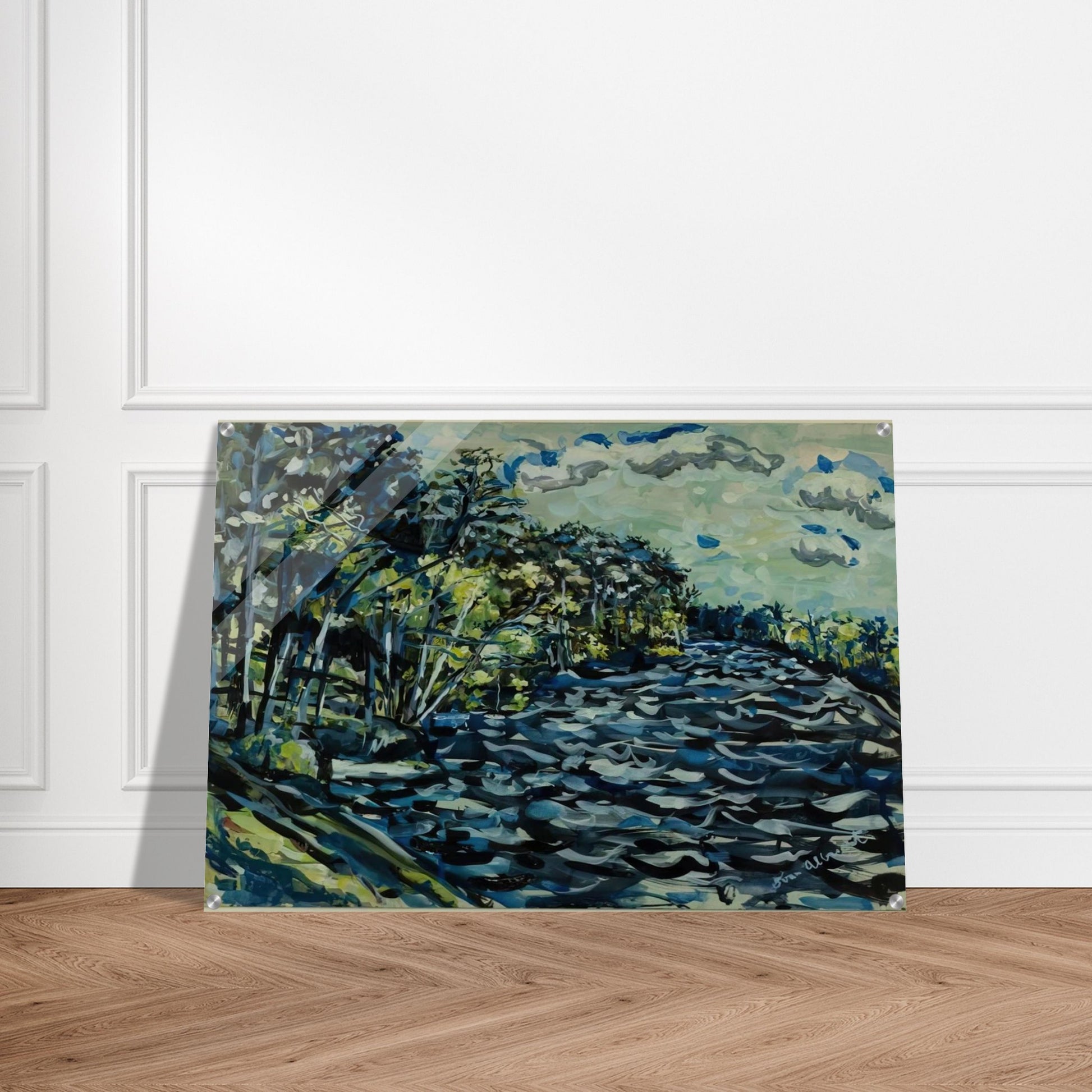 ST MARY S BLACK RIVER IS BLUE GEORGIA 1964 - Ivan Albright Acrylic Print - 70x100 cm / 28x40″ inches