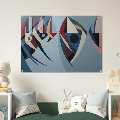Untitled - 1956 - Karl Benjamin Acrylic Print - 70x100 cm / 28x40″ inches