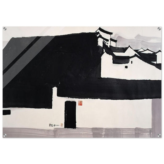 A Big Manor - 2001 - Wu Guanzhong Acrylic Print - 70x100 cm / 28x40″ inches